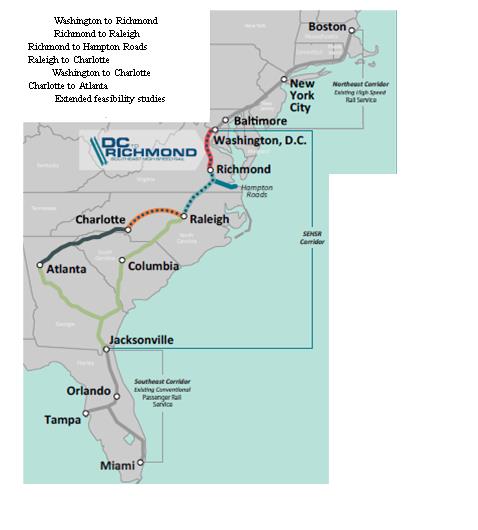 Proposed new rail lines